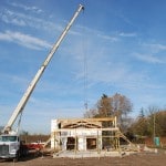 Raising the roof of the Good Earth Winery